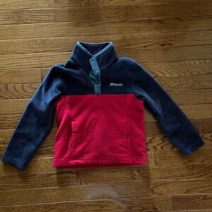 Columbia Kids' Navy and Red Fleece Hoodie